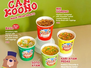 Unik! Aneka Gelato Ini Disajikan Seperti Mie Instan Cup