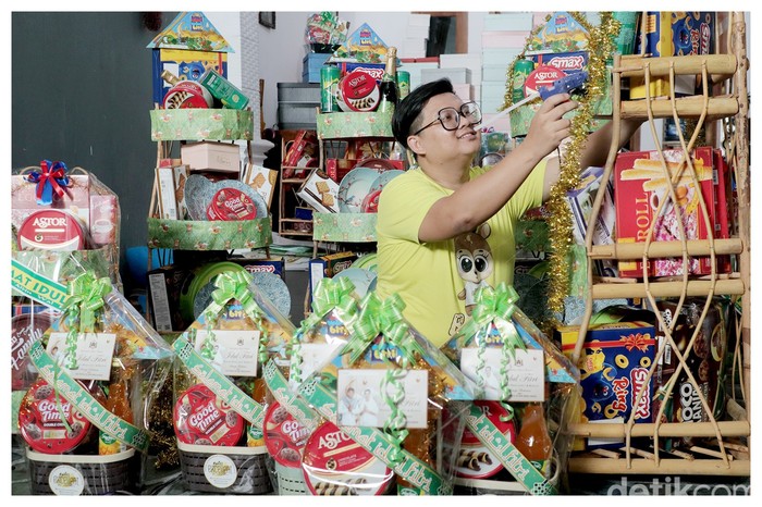 Hampers buatan UMKM Blitar yang kebanjiran pesanan jelang lebaran