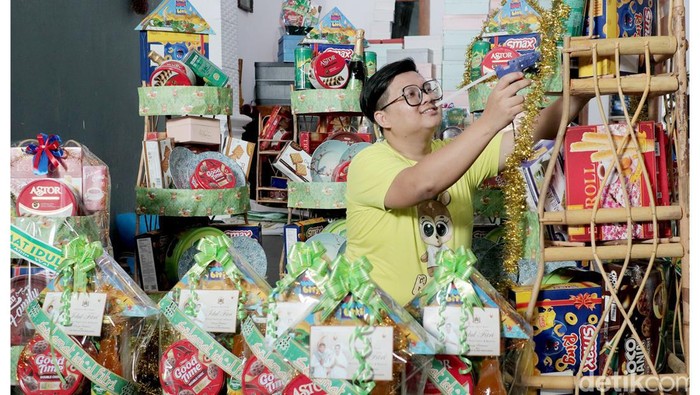 Hampers buatan UMKM Blitar yang kebanjiran pesanan jelang lebaran