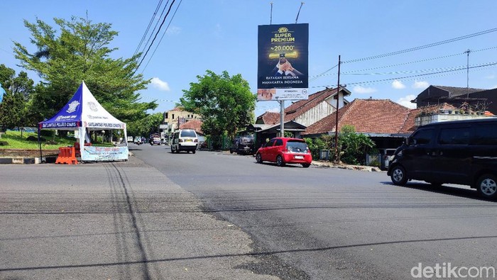 Kondisi lalu lintas di Jalan Raya Nasional III Ciamis