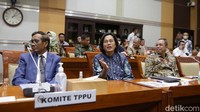 Sri Mulyani mengatakan sumber data ini berasal dari sumber yang sama, yakni PPATK. Kemenkeu, katanya, juga sudah bekerja sama dengan PPATK. Lebih lanjut, Sri Mulyani juga menegaskan Kemenkeu telah menindak sejumlah pegawai ASN yang terlibat dalam dugaan TPPU. Penindakan pegawai Kemenku itu sesuai dengan aturan yang berlaku.  