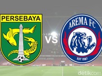 Susunan Pemain Derbi Jatim Persebaya vs Arema FC