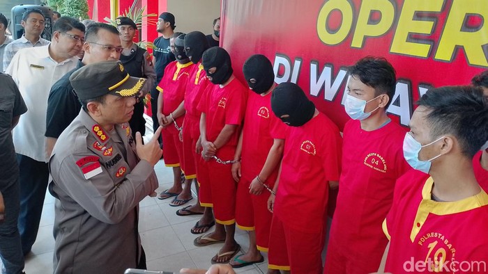 Polresta Barelang mengamankan 42 orang dalam Operasi Pekat Seligi. (Foto: Alamudin)