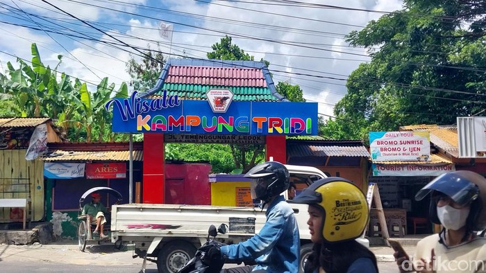 Kampung Tridi di Temenggungan Ledok, Ksatrian, Kota Malang. Lokasi rumah ortu biduan diduga pelaku arisan bodong.
