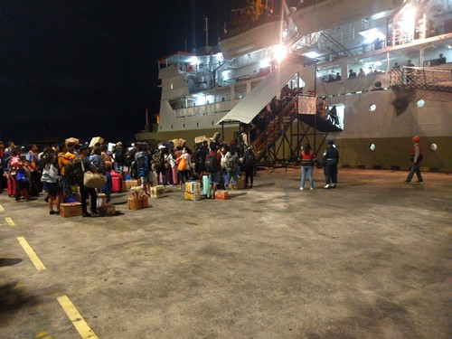 Situasi arus mudik lebaran tahun 2023 di Pelabuhan Benoa, Bali, Senin (10/4/2023). (dok. Pelindo Benoa)
