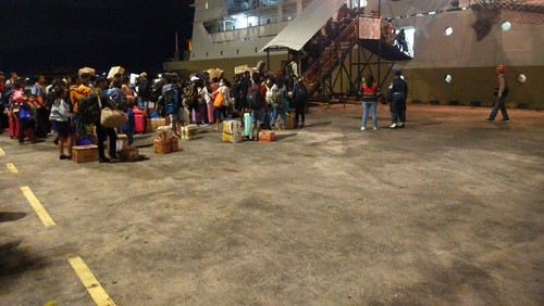 Situasi arus mudik lebaran tahun 2023 di Pelabuhan Benoa, Bali, Senin (10/4/2023). (dok. Pelindo Benoa)