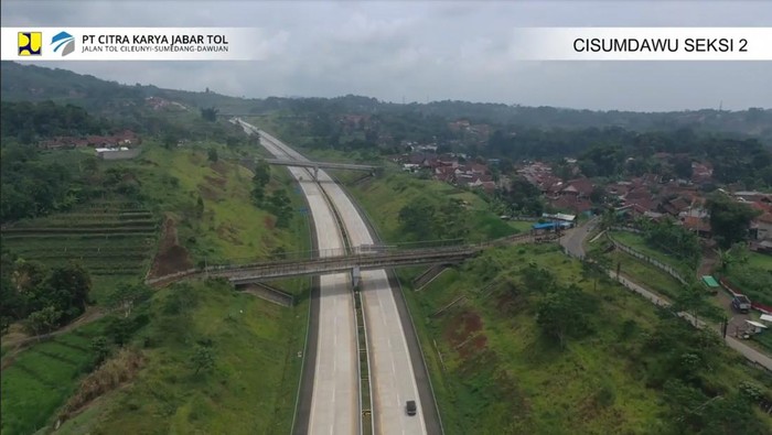 Tol Cisumdawu dari Udara per Akhir Maret 2023