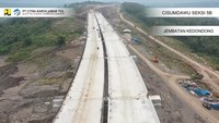 Di seksi 5B terdapat jembatan tol Kedondong. Foto: Dok. PT Citra Karya Jabar Tol