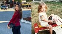 Yasmine Wildblood saat kecil terlihat begitu lucu dengan rambut pirangnya. Foto: Instagram