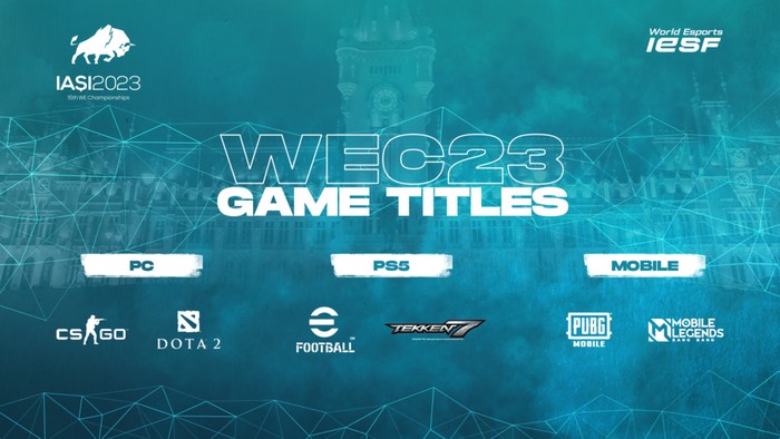 International Esports Federation (IESF) resmi mengumumkan daftar game yang akan dipertandingkan di World Esports Championship 2023. Mobile Legends dan PUBG Mobile kembali hadir.