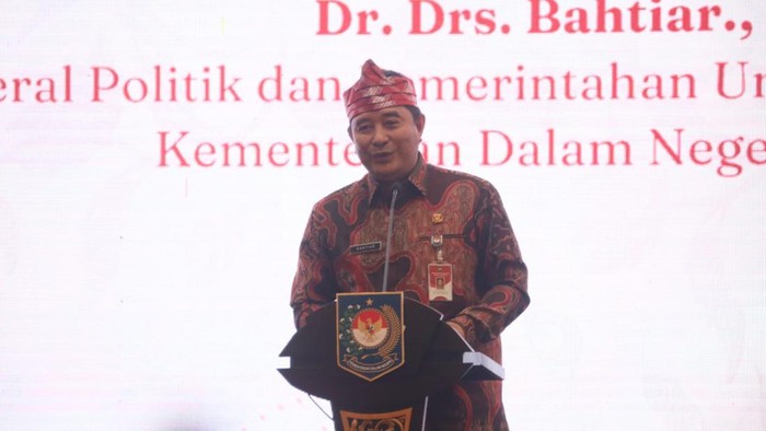 Direktur Jenderal (Dirjen) Politik dan Pemerintahan Umum (Polpum) Kementerian Dalam Negeri (Kemendagri) Bahtiar.