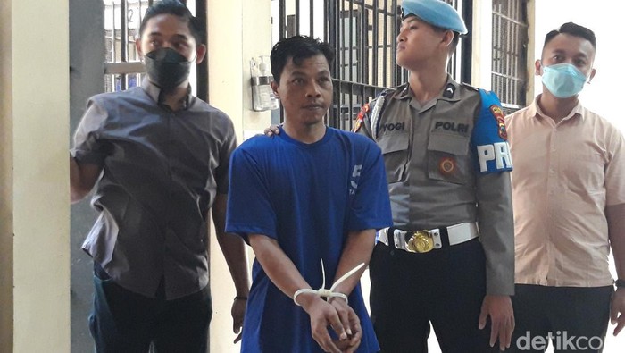 Keponakan pembunuh penjual bubur di Cepogo, Boyolali, Nuryanto (42), Rabu (12/4/2023).