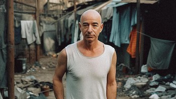 Kekayaan bersih Miliarder Jeff Bezos per April adalah USD125 miliar, menurut Indeks Miliarder Bloomberg dan Forbes, terlihat dalam kaus jogging dan tanpa lengan, sangat kontras dari penampilan normalnya yang mewah Foto: https://www.instagram.com/withgokul/