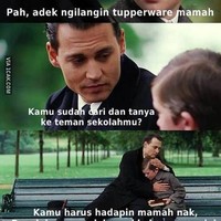 Sampai mencoba meminta bantuan ayah. Tapi maaf, kalau sudah soal ini ayah juga nggak berani untuk ikut campur. Foto: 1cak.com