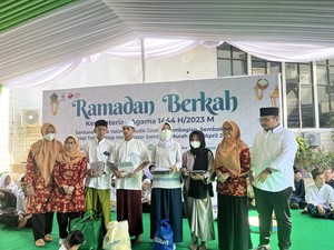Yaqut Hadiri Pembukaan Acara Santunan Yatim Ramadan Berkah Kemenag