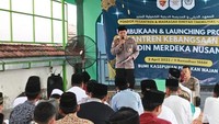 Pemberian materi kebangsaan dari polres.