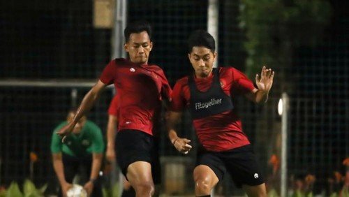 Pemain Bali United Made Tito saat pemusatan latihan Timnas U-22.