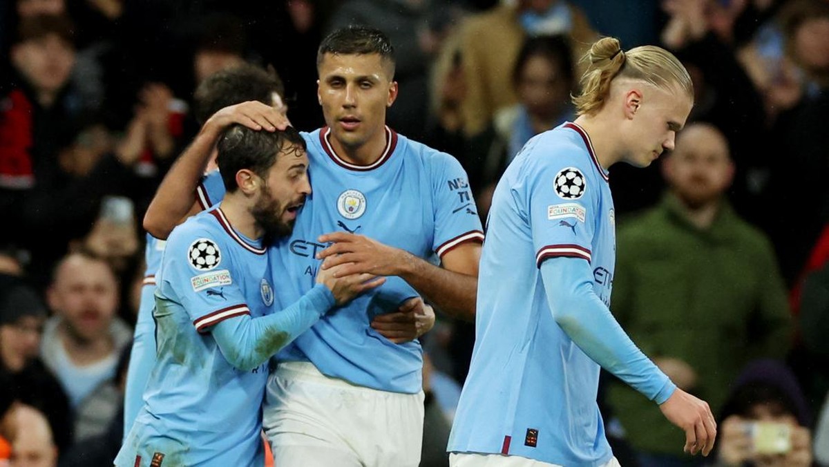 Man City vs Bayern Munich di babak pertama. (Foto: REUTERS/PHIL NOBLE)