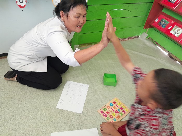 Siswa kelas Bu Guru Hani.