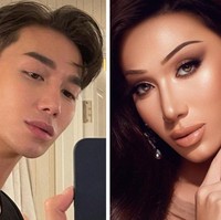 Plastique Tiara asal Vietnam punya kemampuan dalam berdandan yang bisa membuatnya bertransformasi jadi wanita cantik jelita. Nama aslinya adalah Du Tran. Ia populer setelah mengikuti kontes drag queen lewat reality show ‘Ru Paul’s Drag Race’. Foto: Instagram