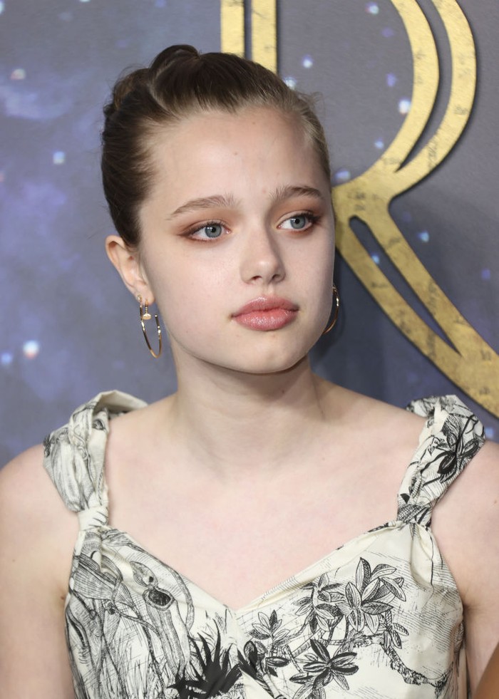 LONDON, ENGLAND - OCTOBER 27: Shiloh Jolie-Pitt attends the 