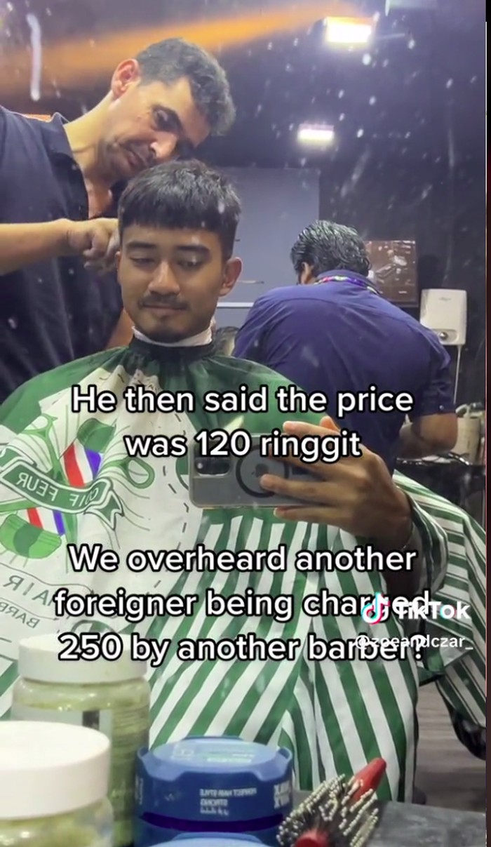 Turis ditipu barbershop Malaysia