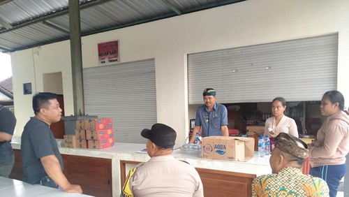 Kondisi BUMdes yang dibobol maling berlokasi di Banjar Munduk Ranti, Desa Tukadaya, Kecamatan Melaya, Kabupaten Jembrana, Kamis (13/4/2023).