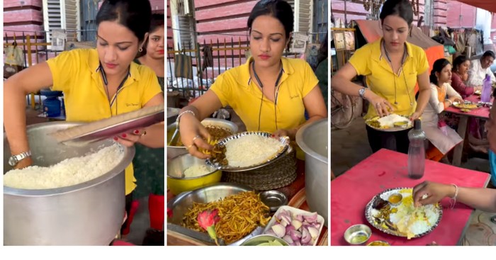 Desainer Cantik Ini Alih Profesi Jualan Makanan Kaki Lima