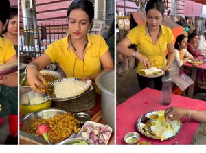 Desainer Cantik Ini Alih Profesi Jualan Makanan Kaki Lima