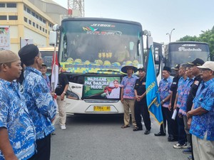 Ganjar Fasilitasi Perantau dari Medan-Lampung Mudik Gratis ke Jateng