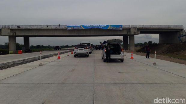 Kondisi jalan tol Jogja-Solo di Boyolali yang akan digunakan untuk fungsional arus mudik Lebaran 2023.