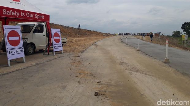 Kondisi jalan tol Jogja-Solo di Boyolali yang akan digunakan untuk fungsional arus mudik Lebaran 2023.