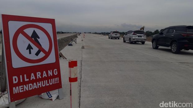 Kondisi jalan tol Jogja-Solo di Boyolali yang akan digunakan untuk fungsional arus mudik Lebaran 2023.