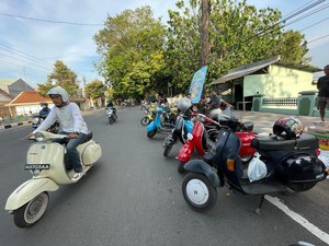 Mengenal Skuteran Plat K, Tempat Kumpulnya Pecinta Vespa di Pati