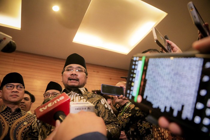 Menag Yaqut usai membuka Bimtek Petugas Haji 2023 terintegrasi mengutip kisah Uwais Al Qarni.