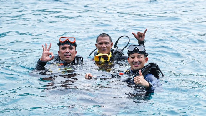 Menparekraf Sandiaga Uno saat berada di Iboih, Sabang. (Dok. Kemenparekraf)