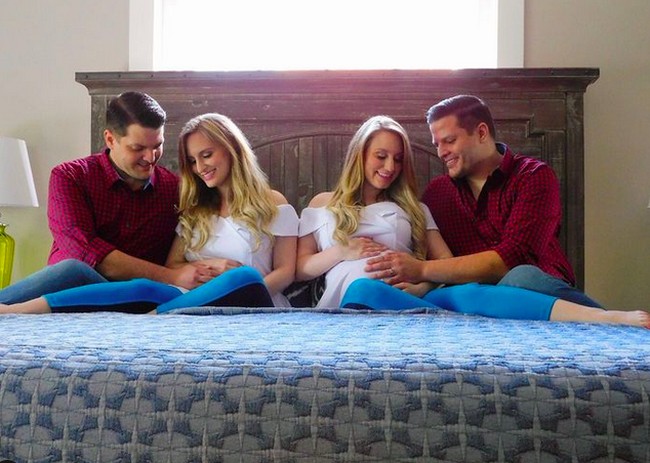 Pada awal 2021, Brittany dan Josh terlebih dulu menyambut buah hati pertama yang dinamai Jett. Sembilan bulan kemudian, giliran Briana dan Jeremy yang menjadi orangtua setelah dikaruniai seorang putra juga bernama Jax. (Foto: Instagram/@salyerstwins)