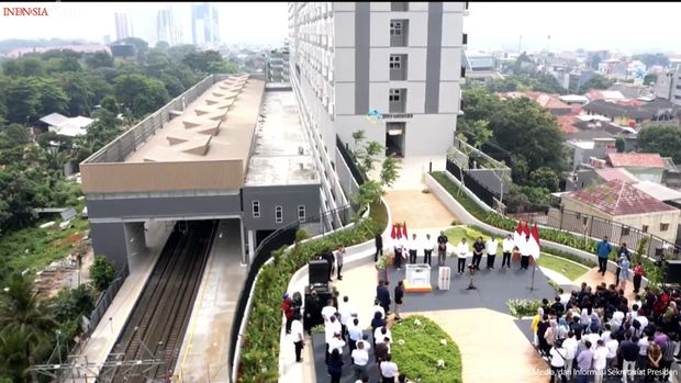 residen Jokowi Resmikan Hunian Milenial Untuk Indonesia, Depok, 13 April 2023