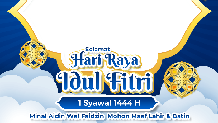 Twibbon Hari Raya Idul Fitri 1444 H. (Foto: Twibbonize)