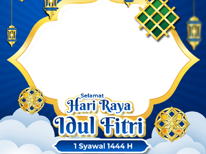 Twibbon Hari Raya Idul Fitri 1444 H. (Foto: Twibbonize)