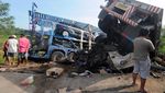 Kondisi Kendaraan yang Kecelakaan Beruntun di Tol Semarang-Solo