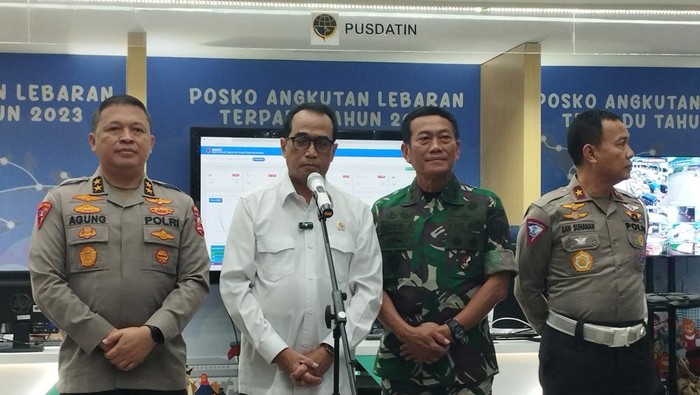 Konferensi pers di Kemenhub (Brigitta-detikcom)