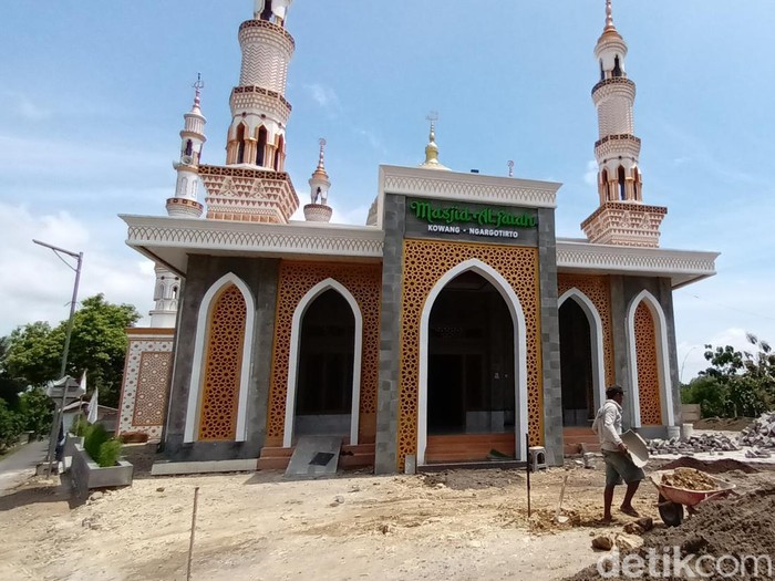 MAsjid Al-Fatah yang berada di Dusun Kowang, Sumberlawang, Sragen, Jumat (14/4/2023).