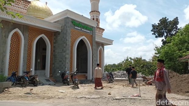 MAsjid Al-Fatah yang berada di Dusun Kowang, Sumberlawang, Sragen, Jumat (14/4/2023).