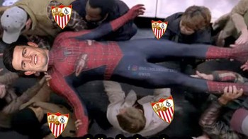 Maguire jadi pahlawan bagi Sevilla...Foto: Twitter