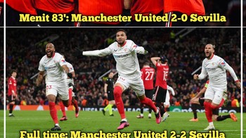 Ketika menit 83 vs Full Time.... Foto: Twitter