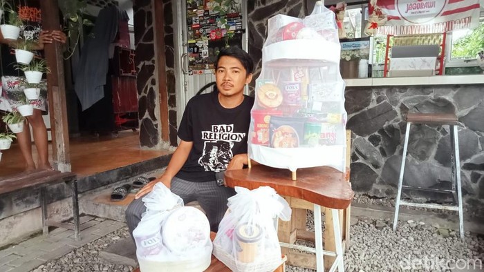 Penjual parsel di Pasuruan