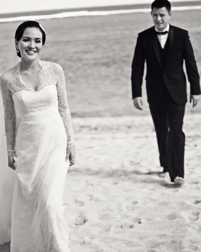 Namun, perbedaan tersebut tak menghalangi sejoli ini untuk bersatu sebagai suami-istri. Pulau Dewata menjadi pilihan mereka untuk mengikat janji suci pada 12 Desember 2011. (Foto: Instagram/@byfaithplaner)