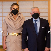 Ratu Rania dan Raja Abdullah II bertemu dengan Kaisar Naruhito dan Permaisuri Masako di Istana Imperial, Tokyo pada 11 April 2023. Foto: Dok. Instagram