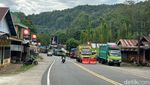 Potret Antrean Kendaraan saat Sistem Buka Tutup Khusus Truk di Jalur Camba